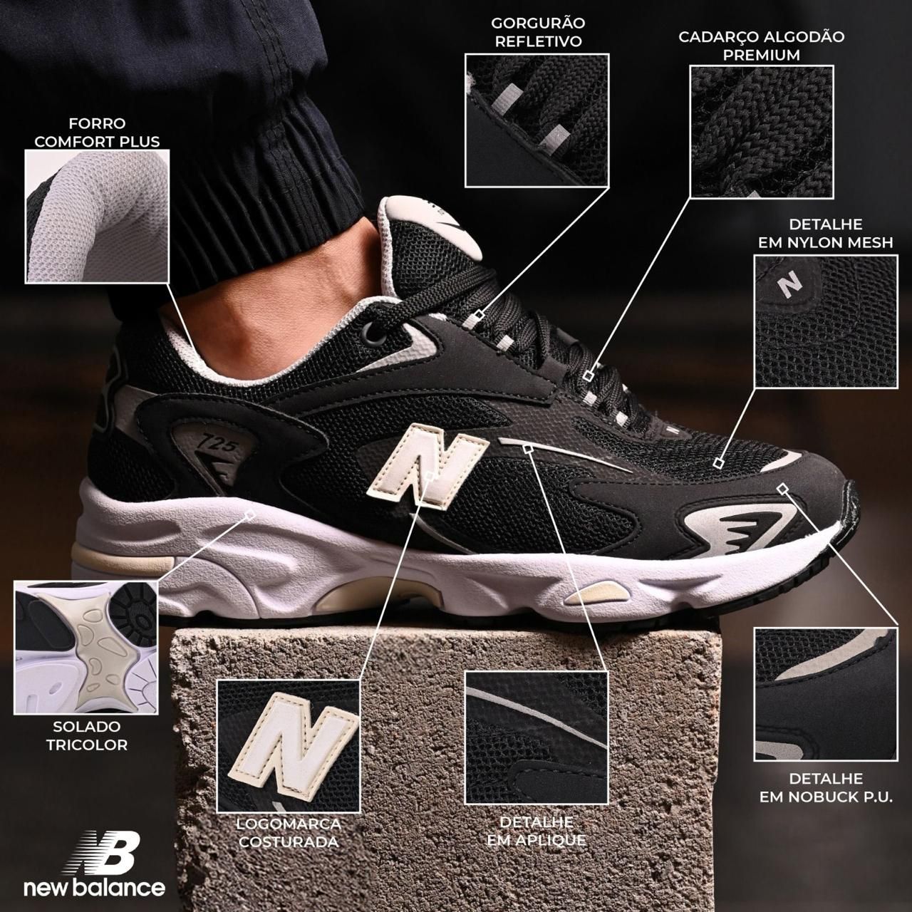 NEW BALANCE 725 BKBK